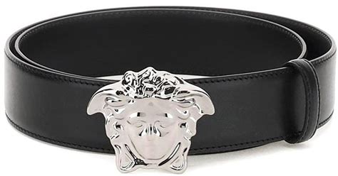 versace medusa riem zwart|Versace La Medusa Leren Riem .